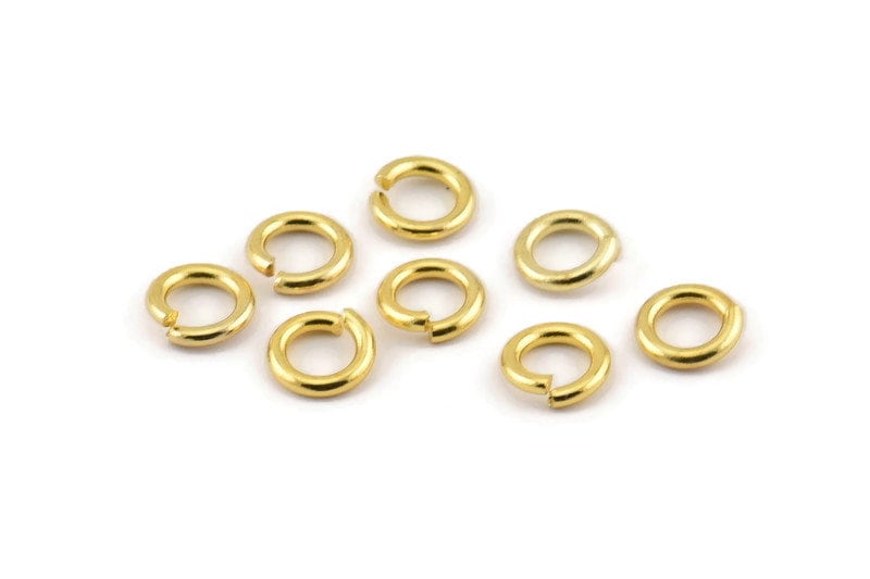 8mm Black Jump Ring, 100 Oxidized Brass Black Jump Rings (8x1mm) A0369 –  Yakutum Ltd.