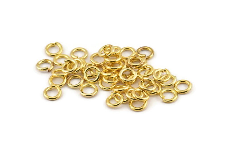 8mm Black Jump Ring, 100 Oxidized Brass Black Jump Rings (8x1mm) A0369 –  Yakutum Ltd.