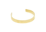 145mm Brass Cuff - 2 Raw Brass Cuff Bracelet Blank Bangles  (145x8x1mm) BRC185