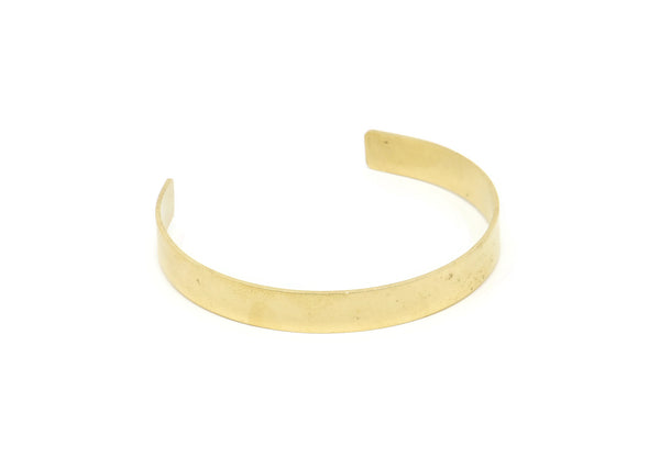 145mm Brass Cuff - 2 Raw Brass Cuff Bracelet Blank Bangles  (145x8x1mm) BRC185