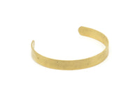 145mm Brass Cuff, 2 Raw Brass Cuff Bracelet Blank Bangles  (145x15x1mm) BRC245