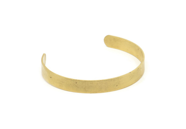 145mm Brass Cuff, 2 Raw Brass Cuff Bracelet Blank Bangles  (145x15x1mm) BRC245