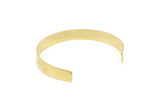 145mm Brass Cuff - 2 Raw Brass Cuff Bracelet Blank Bangles  (145x8x1mm) BRC185