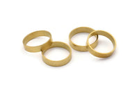 Brass Band Ring - 24 Raw Brass Ring Settings (17.5mm) Hole Size : 16mm Bs-1133--R008