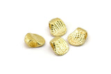 Spacer Beads, Brass Findings, Brass Spacer, Necklace And Bracelet Findings, Hammered Brass Spacer Beads (8x7mm) N2471