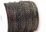 Black Soldered Chain, Raw Brass Faceted Soldered Cable Chain (2.6x4.3mm) Z181