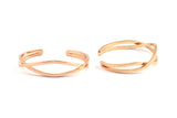 Rose Gold Plated Wire Bracelets (67x16x52mm) Brc054 Q0319