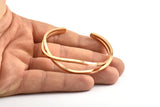 Rose Gold Plated Wire Bracelets (67x16x52mm) Brc054 Q0319