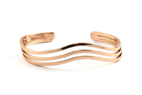 BohoChic Designed Bracelet, 1 Rose Gold Plated Wire Bracelets BRC186