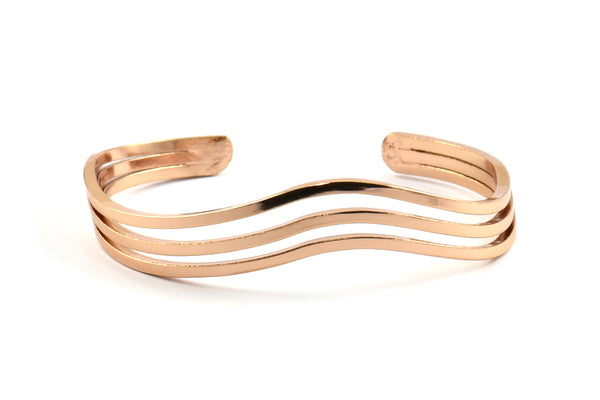 BohoChic Designed Bracelet, 1 Rose Gold Plated Wire Bracelets BRC186