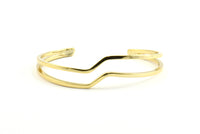 Double Wire Bohemian Cuff, 1 Gold Plated Double Wire Bracelets Brc188 Q0322