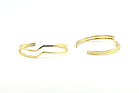 Double Wire Bohemian Cuff, 1 Gold Plated Double Wire Bracelets Brc188 Q0322