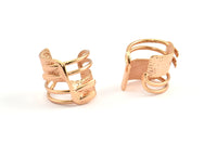 Rose Gold Adjustable Ring, 1 Rose Gold Plated Adjustable Rings N0004 Q0283