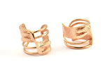 Rose Gold Adjustable Ring, 1 Rose Gold Plated Adjustable Rings N0004 Q0283