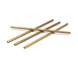 himmeli Brass Tube, 5 Raw Brass Industrial Long Tube Findings, ( 5x150mm)  BRC271