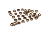 Antique Bronze Jump Ring,  250 Antique Bronze Brass Double Jump Rings , Split Rings  (5x.080mm) A0388