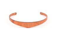 Copper Chevron Cuff - 3 Raw Copper Bracelet Stamping Blank Cuffs (4to10x145x1mm)  BRC73