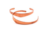 Copper Chevron Cuff - 3 Raw Copper Bracelet Stamping Blank Cuffs (4to10x145x1mm)  BRC73