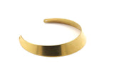 Raw Brass Cuff - 2 Raw Brass Cuff Bracelet Bangles With 2 Holes (6 to 12x140x0.80mm)  Brc033