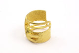 Brass Adjustable Ring - 2 Raw Brass Adjustable Rings N04