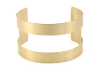 Brass Cuff Bangle - 4 Raw Brass Cuff Bracelet Bangles (35x145x0.80mm) Brc183