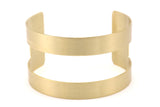 Brass Cuff Bangle - 4 Raw Brass Cuff Bracelet Bangles (35x145x0.80mm) Brc183