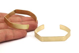 Brass Bracelet Blank - 4 Raw Brass Cuff Bracelet Blank Bangle  (145x8x1mm) BRC 202