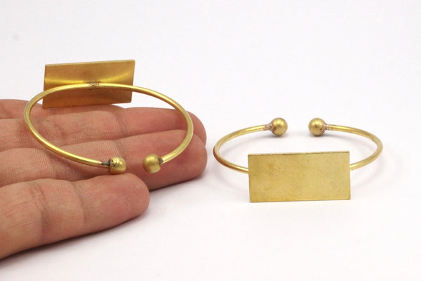 Brass Bracelet Blanks - Open