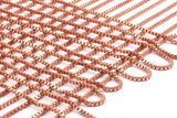 Raw Copper Cube Soldered Copper Chain, 5m - Cube Raw Copper Soldered Chain (1.5mm) Mb 8-43