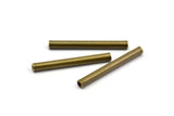 Bronze Metal Tube, 100 Antique Bronze Tone Brass Tube Spacer Bead ,charms,findings (20x2mm)  K194