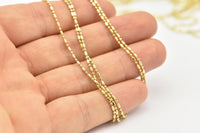 Stick Ball Chain, Raw Brass Sticks and Balls Chain (1.2mm) 3m-5m-10m-20m-50m-90m MB 7-3