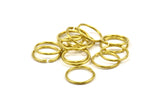 14mm Jump Rings - 50 Raw Brass Jump Rings (14x1.2mm) D0260