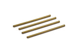 Bronze Copper Long Tube, 10 Antique Bronze Tone Copper Long Tubes (50x2) Sb-50 K196