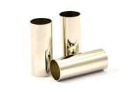 Nickel Brass Tube 5 Nickel Plated Brass Tubes (12x30mm) Bs 1476