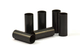 Black Tube Beads - 5 Oxidized Brass Tubes (12x30mm) Bs 1476