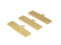 Brass Bracelet Part, 20 Raw Brass Bracelet Parts Connectors (35x10x0.80mm) Brc190--d0413