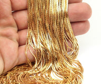 Tiny Brass Chain, 5 Meters - 16.5 Feet Tiny Raw Brass Soldered Chain (0.70mm) - W50-3 Z055  BS 1014