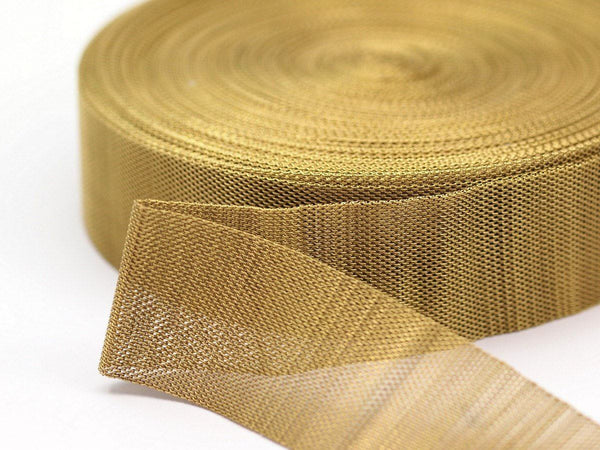 Big Mesh Chain, 5 M Large (40x1mm) Raw Brass Mesh Chain ( Z091 )