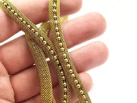 Brass Vintage Mesh Chain, 5 M Raw Brass Mesh Chain (7.5x3.50mm) Z110