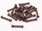 Copper Wire Tube - 10 Copper Tone Metal Wire Tube Spacer Beads (20x5) Sb-c1 K150