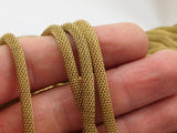 Raw Brass Vintage, 2 M (4mm) Raw Brass Mesh Chain Ch002 ( Z109 )