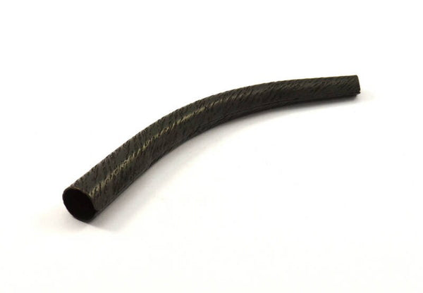 Black Oxidized Brass Texture Tube Findings (100mm) Bs 1042 BRC235 - R073   S169