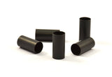 Black Tubes, 3 Black Oxidized Brass Tubes (16x30mm) Bs 1490 S121