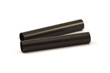 50mm Black Tubes 6 Oxidized Brass Tubes (8x50mm) Bs 1548 S037