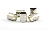 Nickel Brass Tube, 3 Nickel Plated Brass Tubes, Beads (16x20mm) Bs 1489 H334