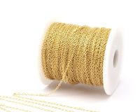 Brass Solder Chain, 50 M - (1.5x2mm) Raw Brass Soldered Chain - ( Z001 )