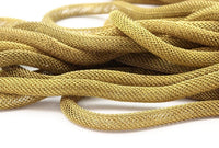 Knitted Brass Chain, 5m (5mm) Raw Brass Mesh Chain Ch002 ( Z108 )