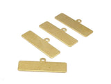 Brass Bracelet Part, 20 Raw Brass Bracelet Parts Connectors (35x10x0.80mm) Brc190--d0413