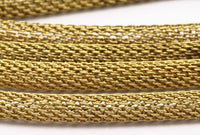 Raw Brass Vintage, 2 M (4mm) Raw Brass Mesh Chain Ch002 ( Z109 )