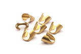 Snake Chain End, 50 Raw Brass Snake Chain Parts For (7x6mm) Snake Chain L022